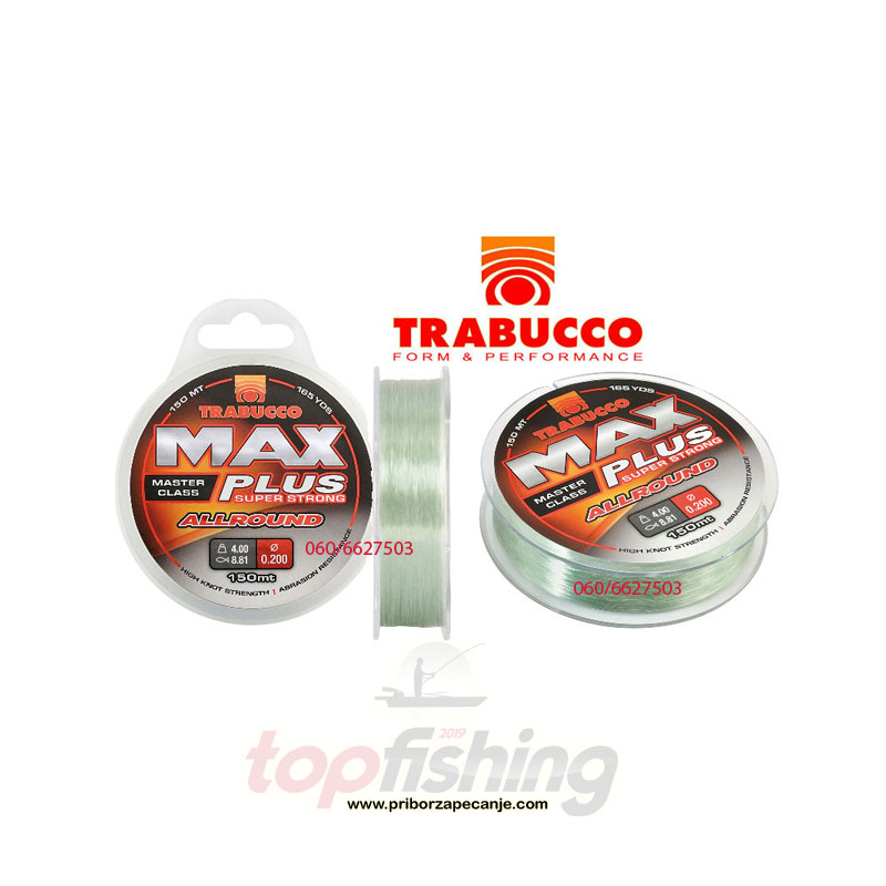 Najlon Trabucco Max Plus - Allround 0.25 mm - 150 m