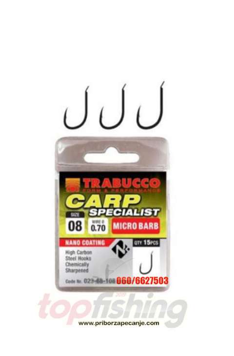 Udice Trabucco Carp Specialist Micro Barb - Vel.08