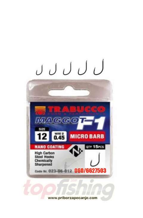 Udice Trabucco F1 Maggot Micro Barb - Vel.12